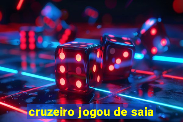 cruzeiro jogou de saia